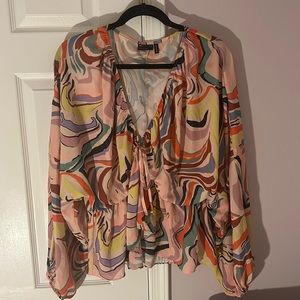 ASOS Marble Print Blouse
